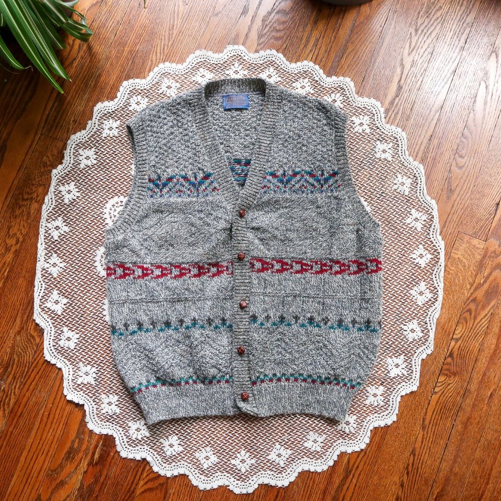 Pendleton Wool Sweater Vest 100% Virgin Wool